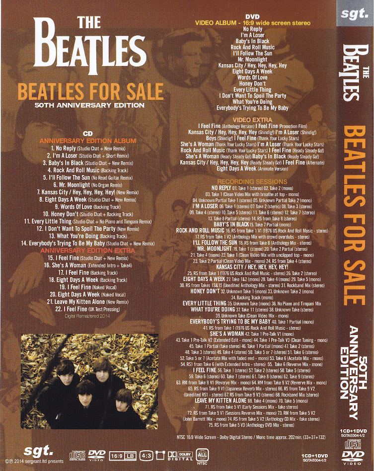 Beatles For Sale 50th Anniversary CD and DVD Set – ImagineMystic.com Beatles For Sale 50th Anniversary CD and DVD Set – ImagineMystic.com