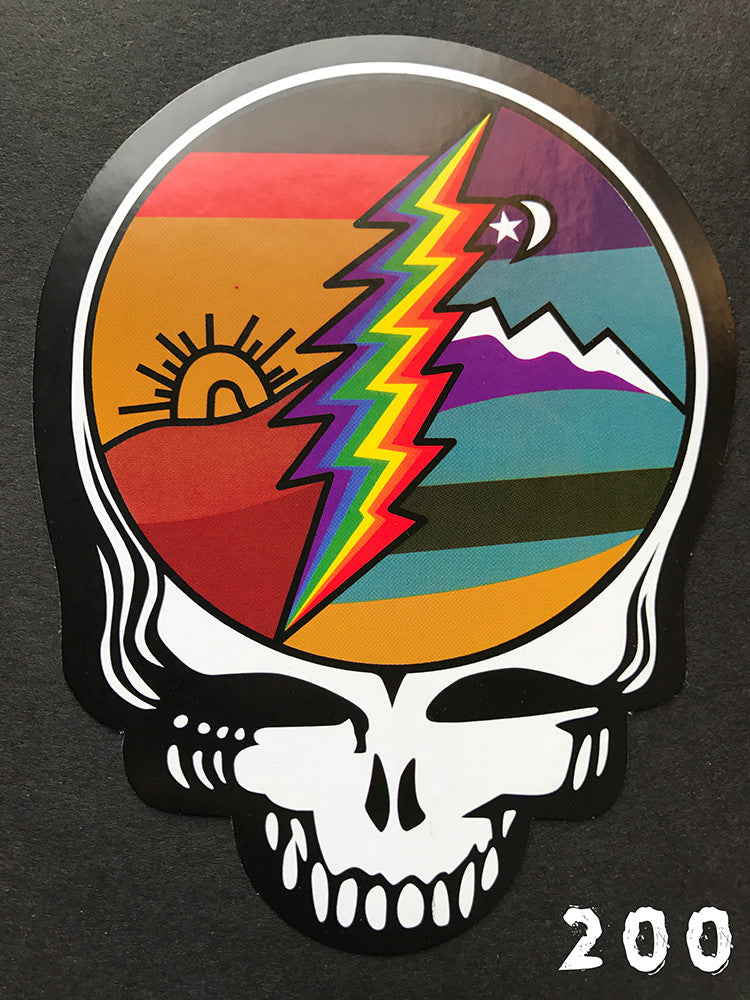 Grateful Dead Steal Your Face Day & Night Sticker
