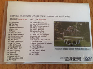 George Harrison Complete Promo Clips 2 Disc DVD