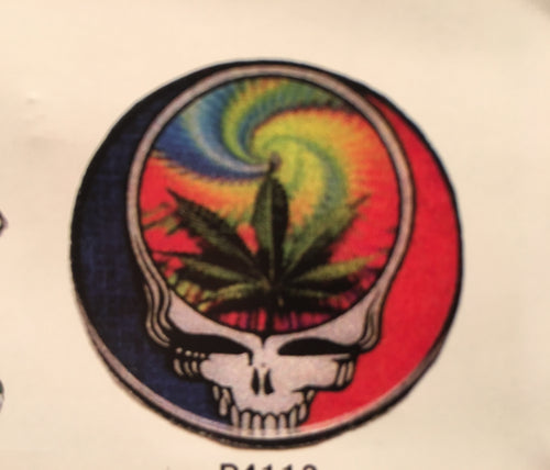 Grateful Dead Stealie Flower Pin
