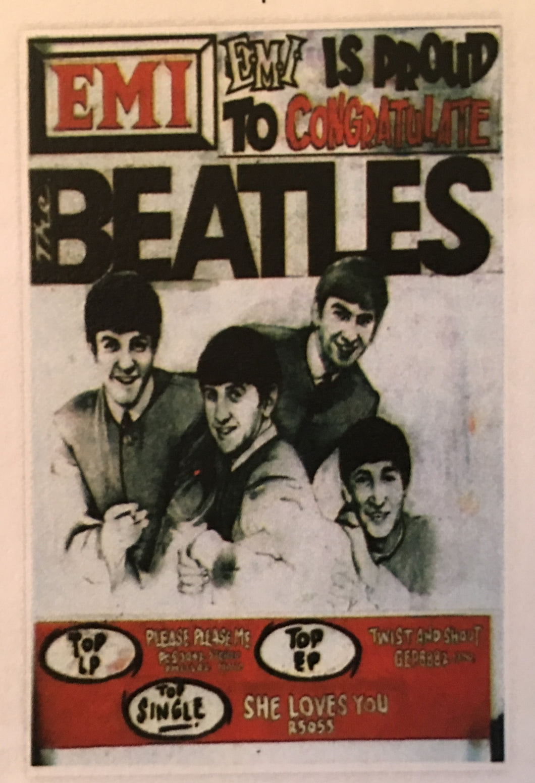 The Beatles EMI Print