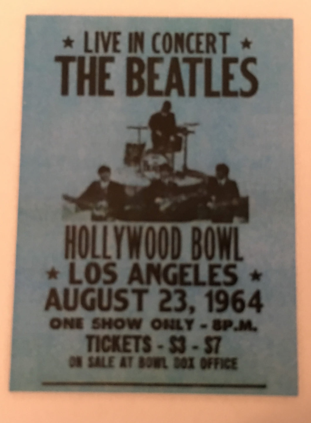 The Beatles Hollywood Bowl Postcard