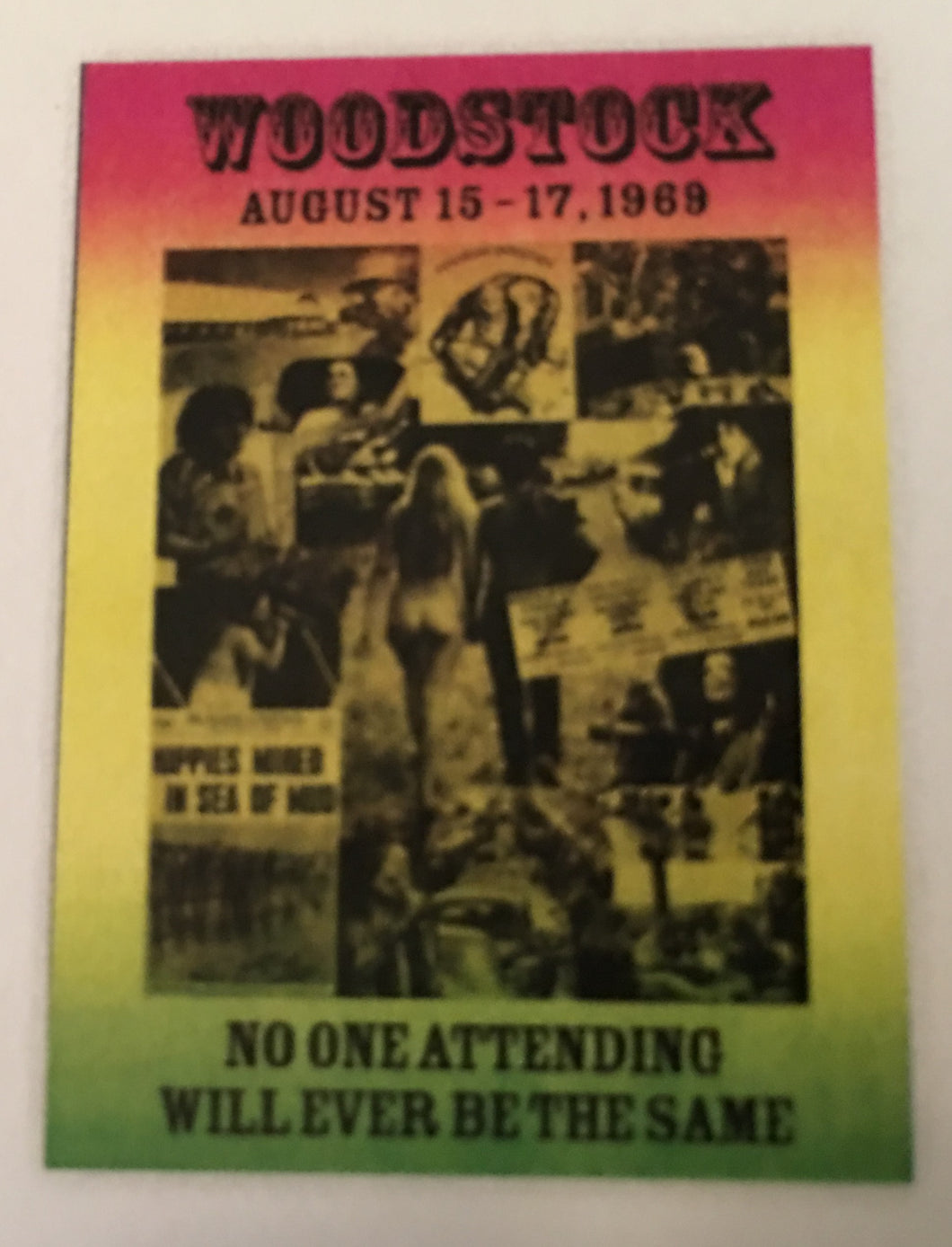 Woodstock Collage Postcard