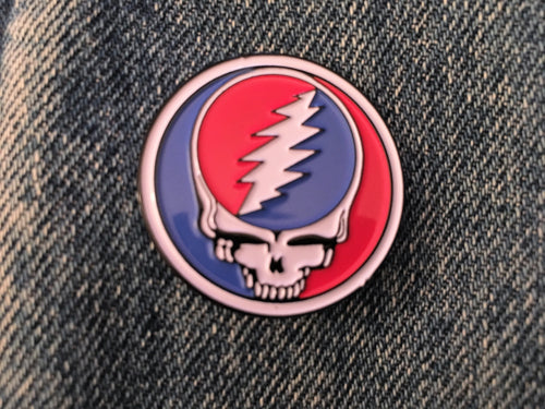 Steal Your Face Circle Pin