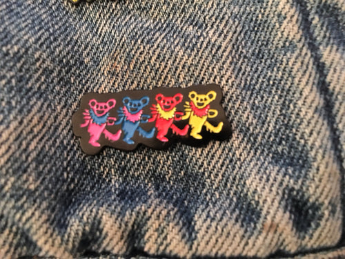Four Dancing Bears Pin