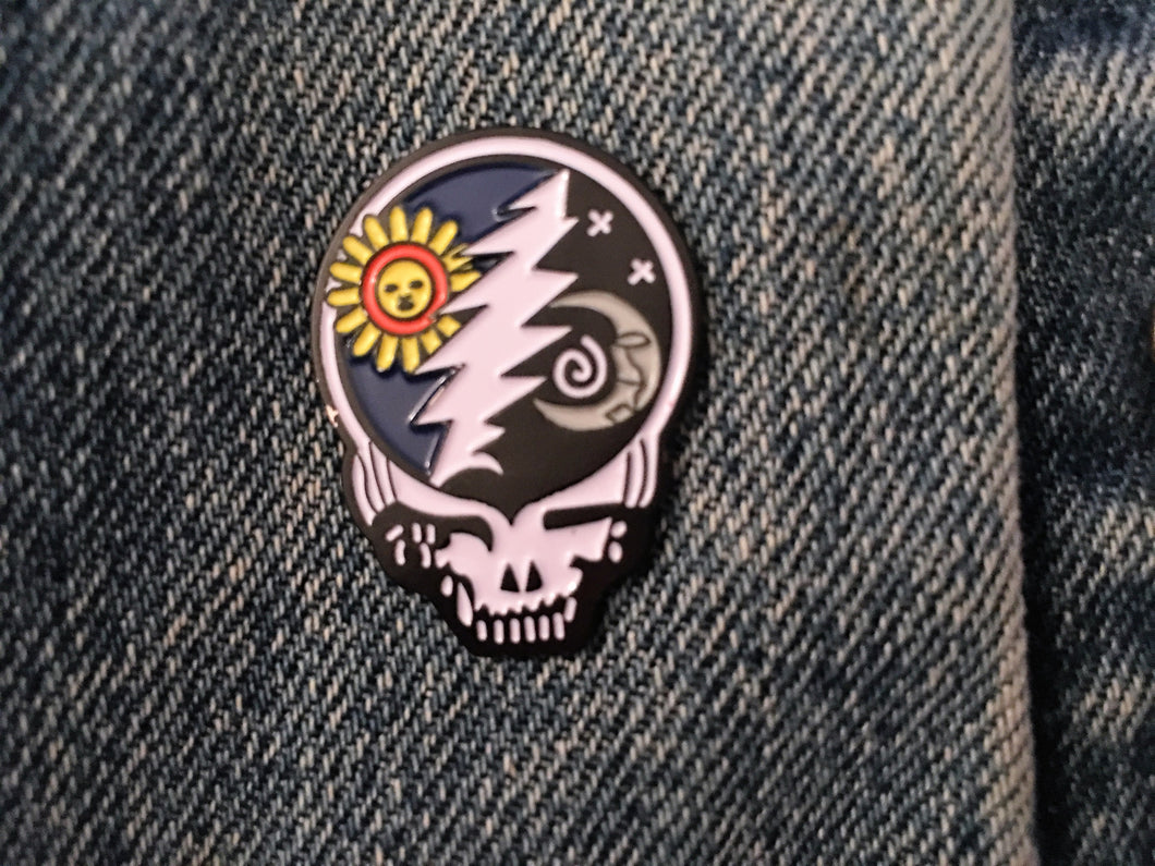 Steal Your Face Sun and Moon Pin