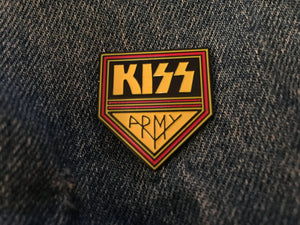 Kiss Army Pin