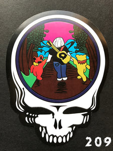 Grateful Dead Steal Your Face Jerry and Dancing Bears Sticker