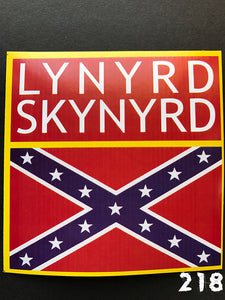 Lynyrd Skynrd Confederated Flag Sticker