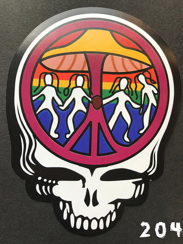 Grateful Dead Steal Your Face Mushroom Dance Sticker