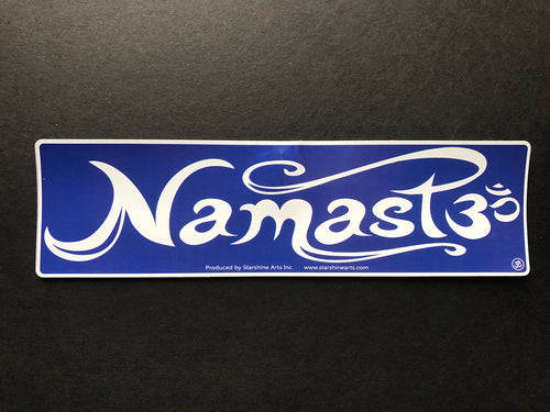 Namaste Blue Sticker
