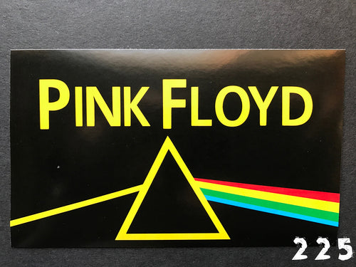 Pink Floyd Dark Side of the Moon Yellow Sticker