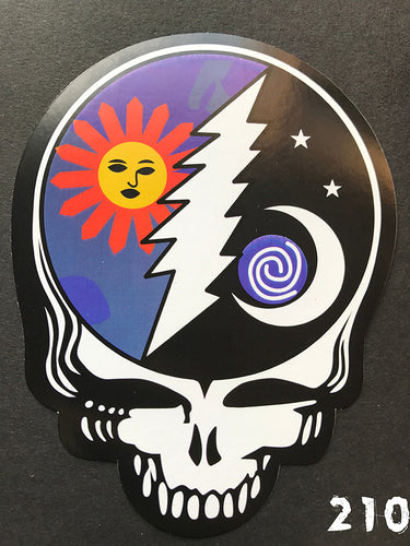Grateful Dead Steal Your Face Sun & Moon Bear Sticker
