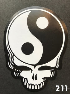 Grateful Dead Steal Your Face Ying-Yang Sticker