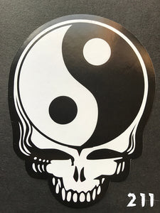 Buckle-Down Grateful Dead Space Your Face Yin Yang Men's Wallet - Vegan Leather Bi-Fold With Card Slots