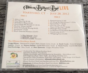 Allman Brothers Band Double Disc CD