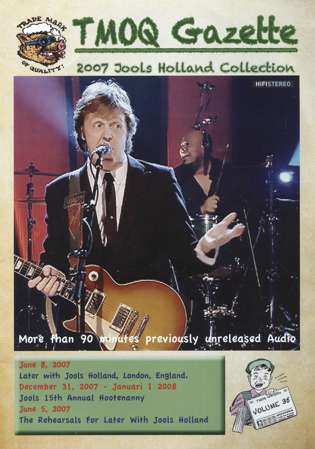 Paul McCartney Jools Holland TMOQ Collection CD